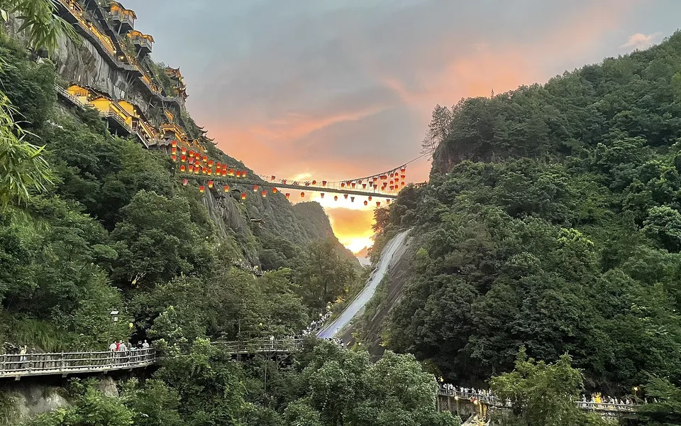 Wangxian Valley near sunset