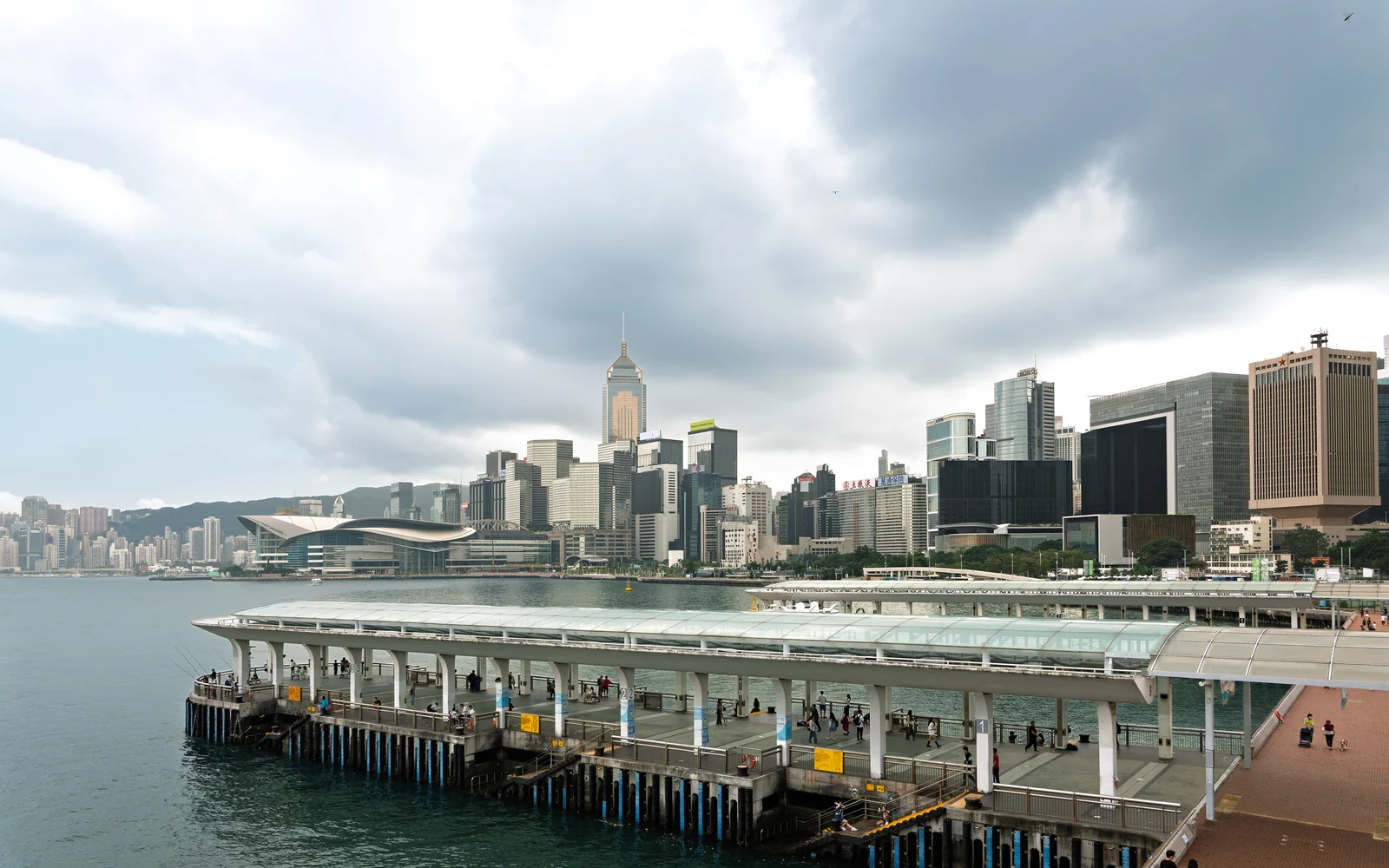 Hong Kong skyline by the harbour