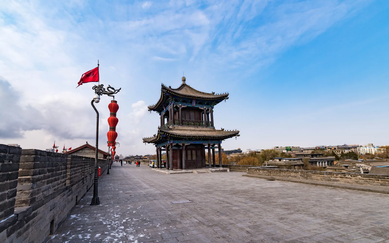 Watchtower on top of the Xi’an City Wall