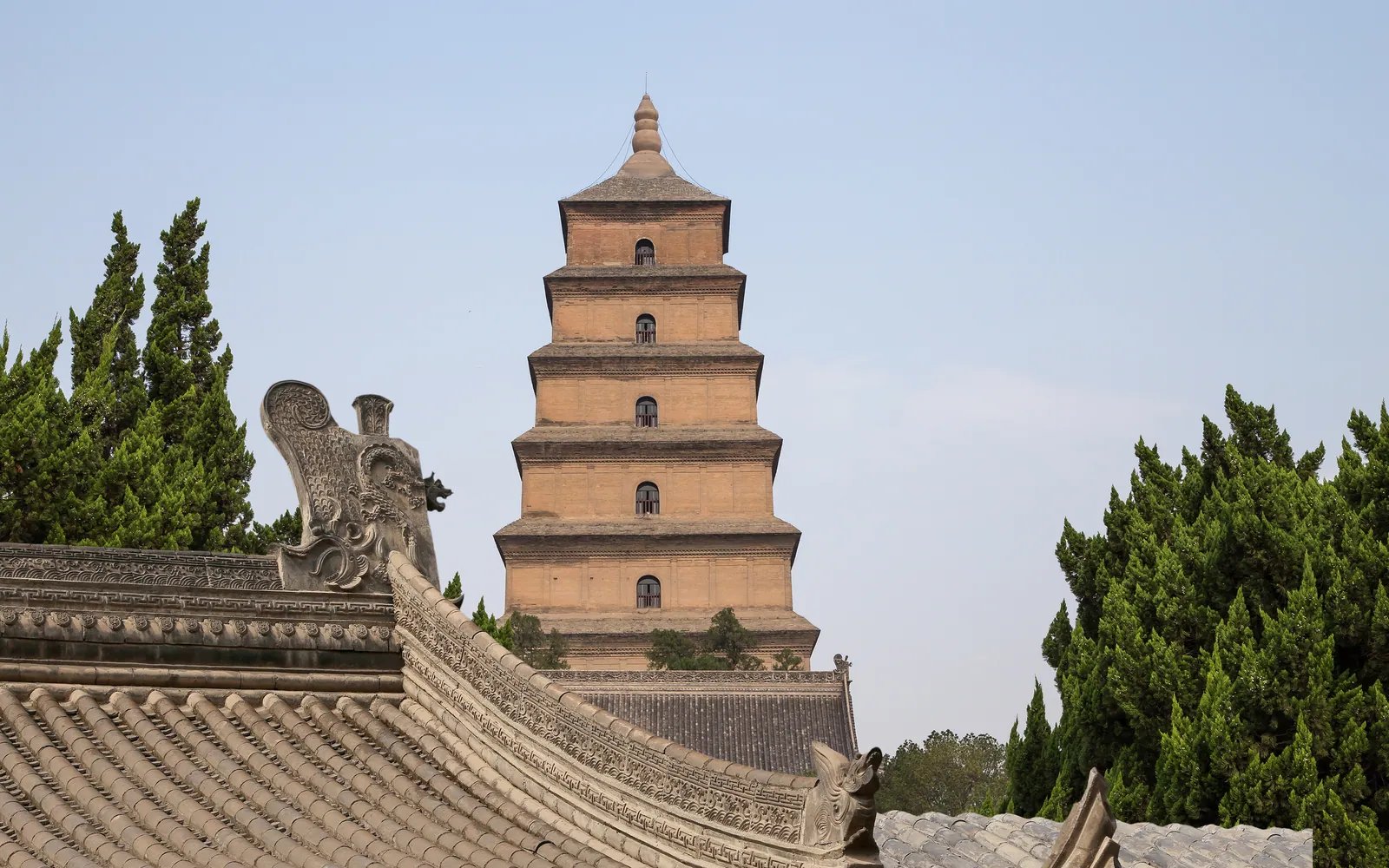 The Big Wild Goose Pagoda in Xi'an