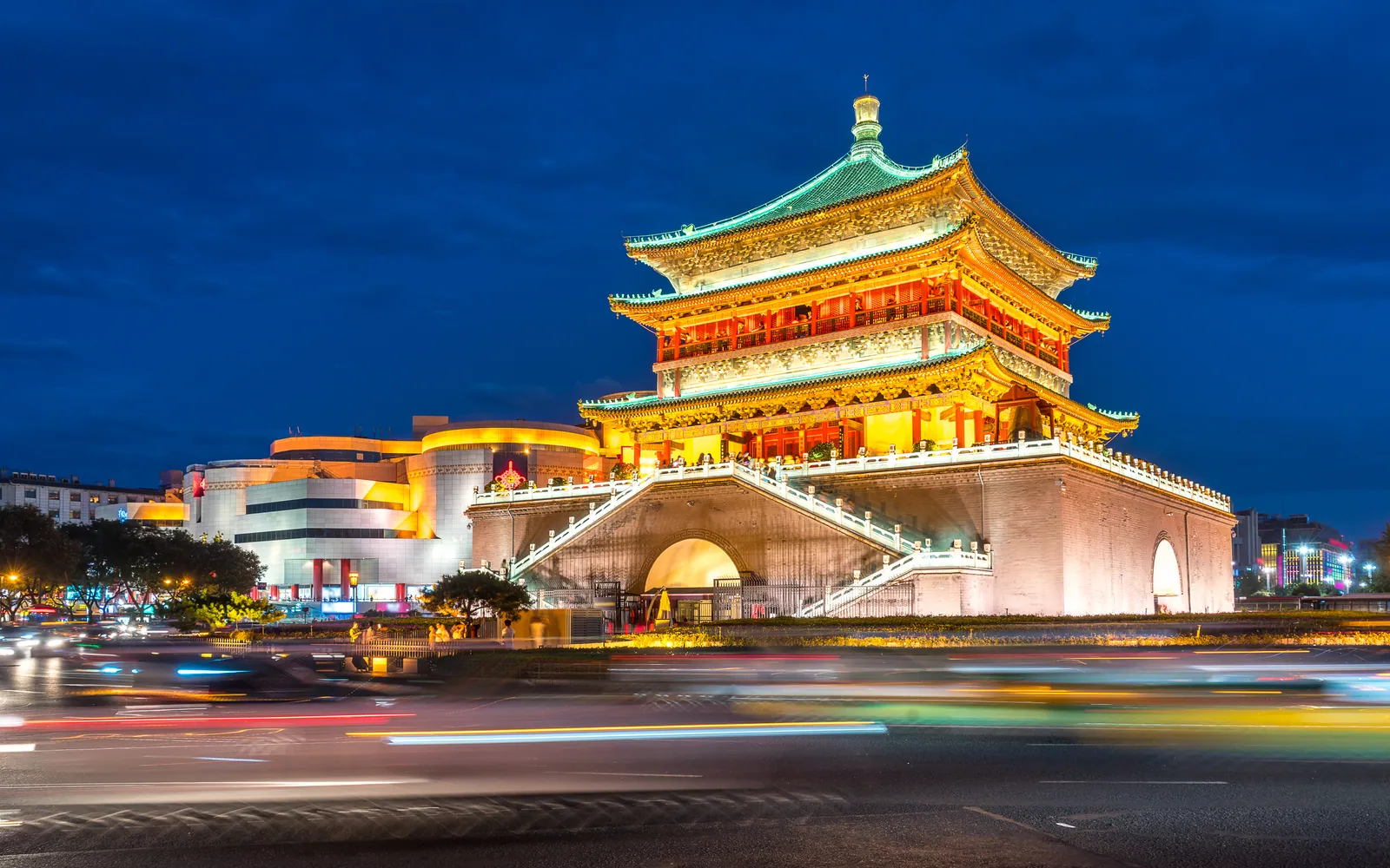 The Bell Tower in Xi'an's walled city