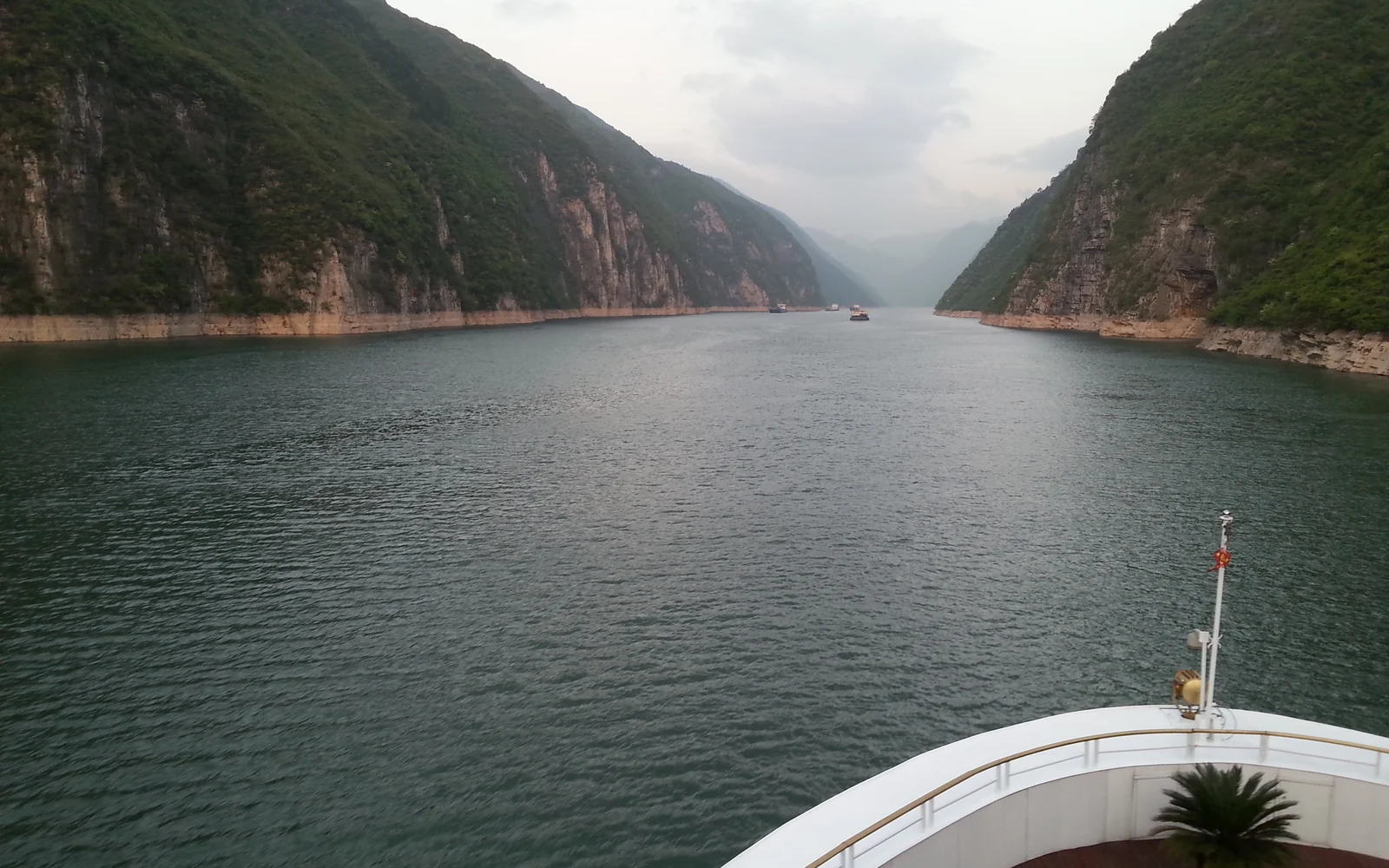 Wu Gorge seen from a boat on the Yangtze