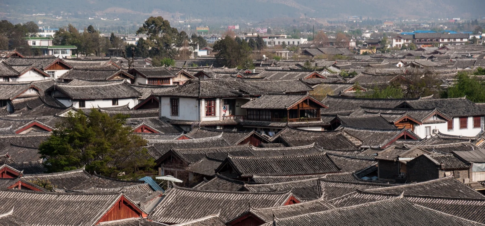Lijiang Old Town rooftops