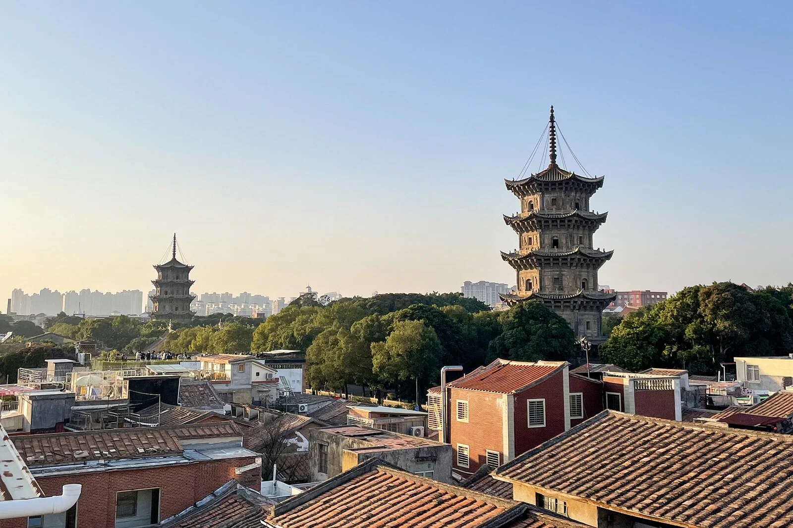 Twin pagodas at Kaiyuan Temple in Quanzhou