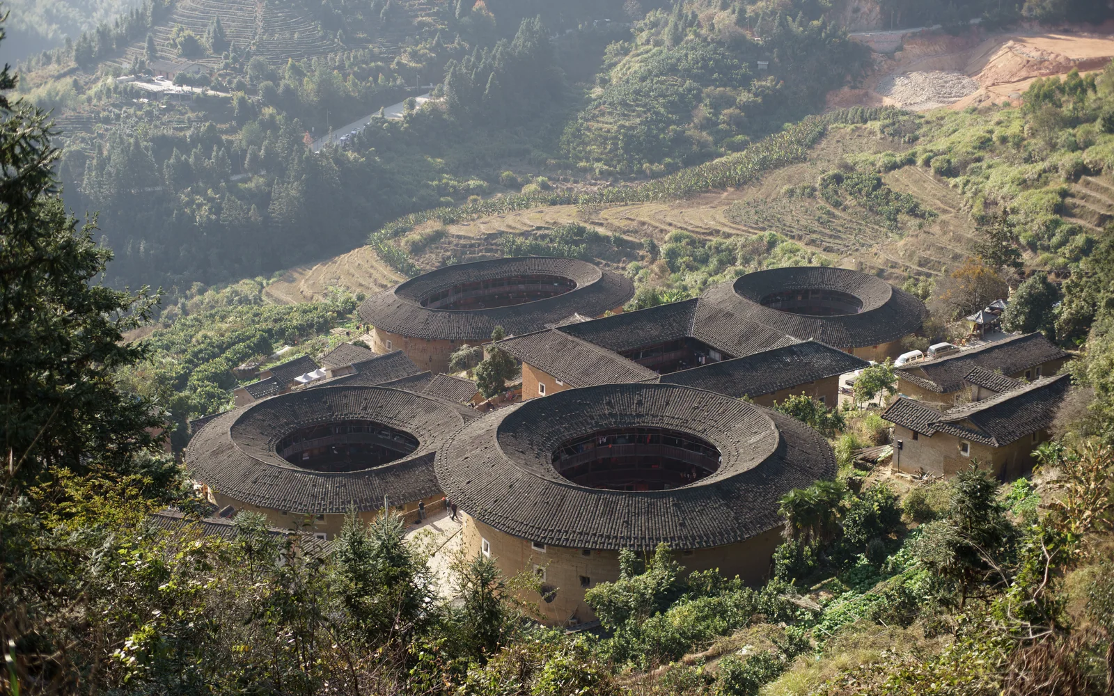 Tianluokeng Tulou cluster in Fujian